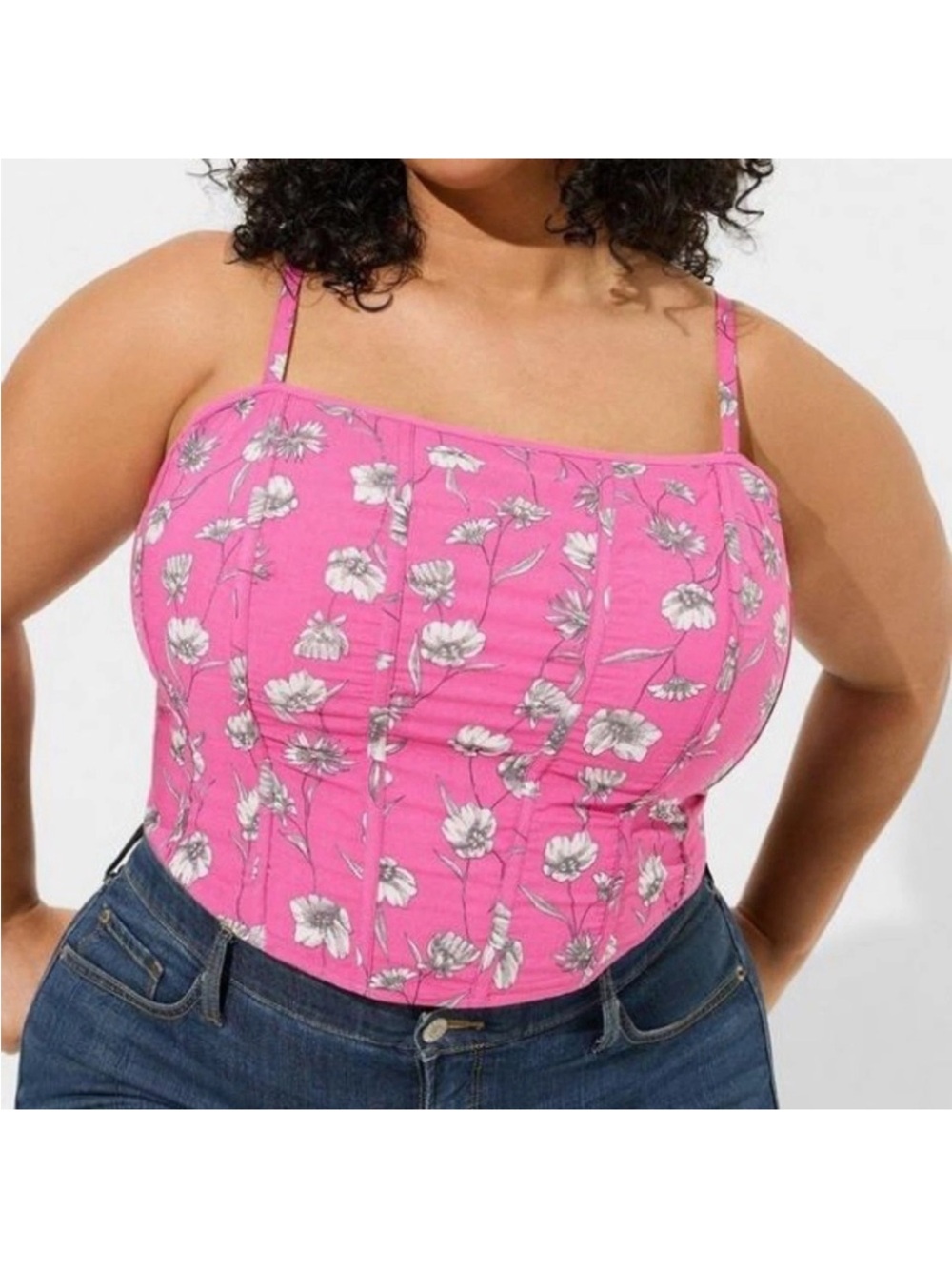 torrid pink crop top